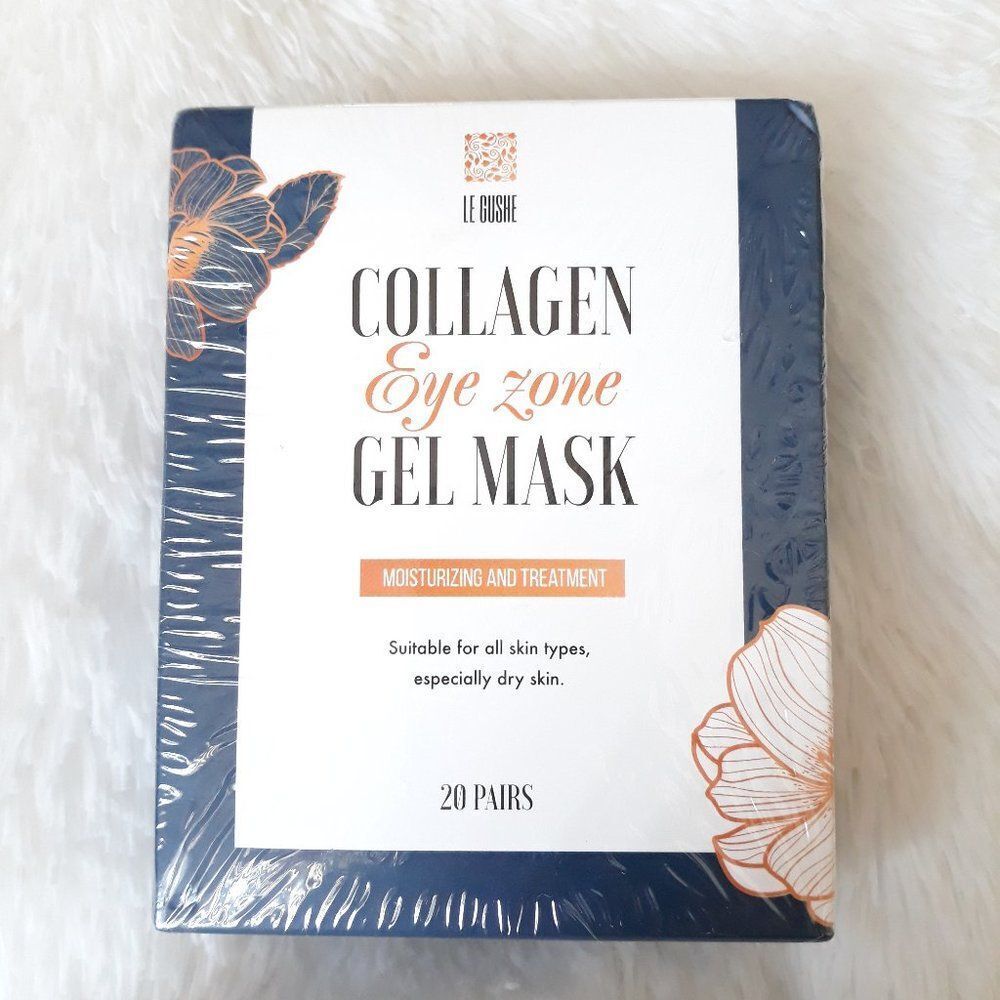 LE CUSHE Collagen Eye Zone Gel Eye Masks (20 Pairs) SEALED!!!